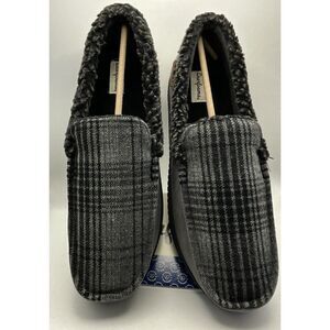 Dearfoams Alexander Microsuede Men's Moccasin Slippers New Sz 11-12 Memory Foam